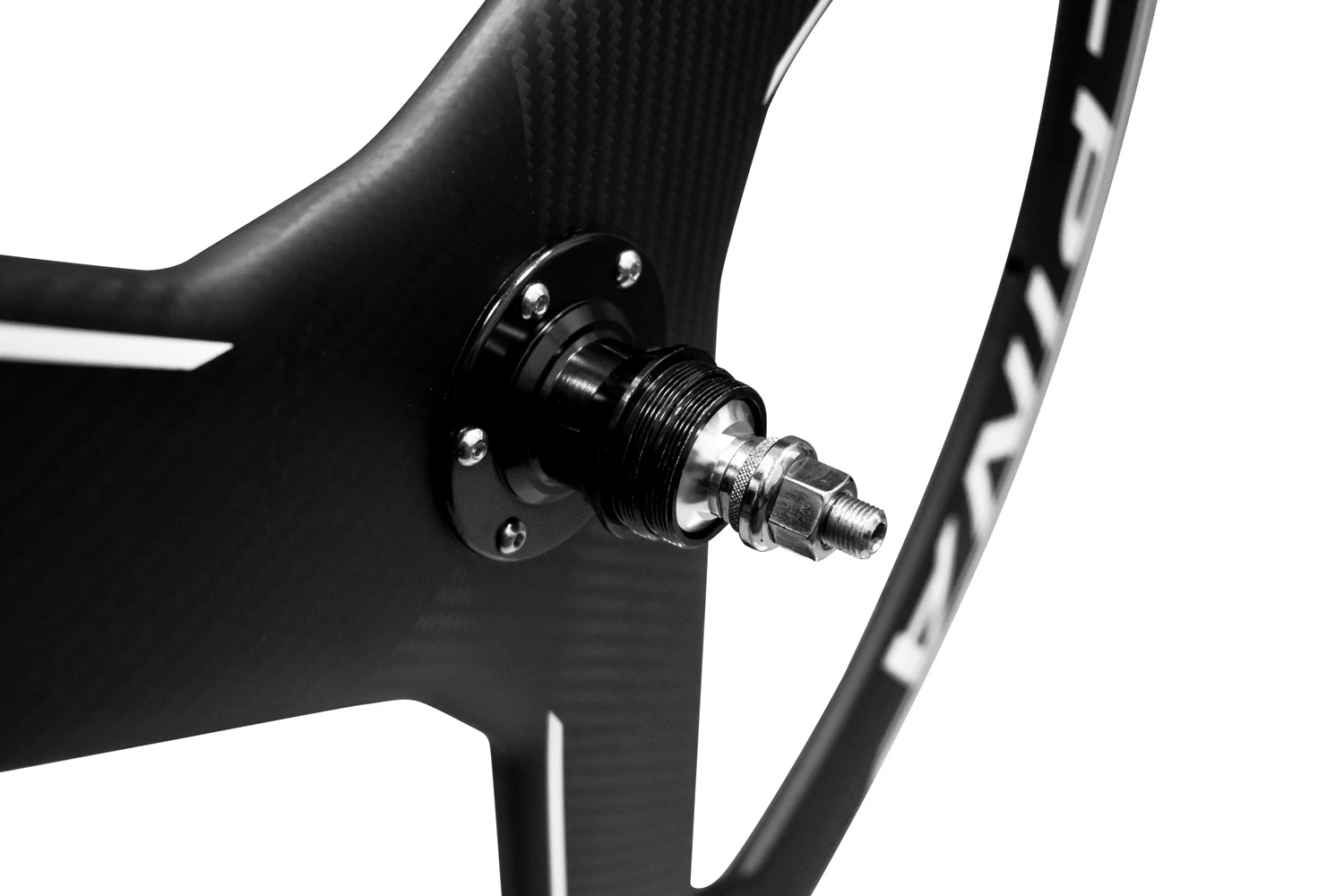 Alpina 3 Spoke Full Carbon Tubular Track Wheelset (White) Alpina 3 Spoke Full Carbon Tubular Track Wheelset (White) -DOLAN BIKES COMPONENTS Alpina 3 Spoke Carbon Track Wheelset 10 1