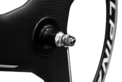 Alpina 3 Spoke Full Carbon Tubular Track Front Wheel -DOLAN BIKES COMPONENTS Alpina 3 Spoke Carbon Track Wheelset 2 2