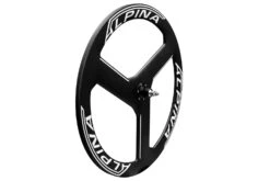 Alpina 3 Spoke Full Carbon Tubular Track Rear Wheel (White) -DOLAN BIKES COMPONENTS Alpina 3 Spoke Carbon Track Wheelset 8 2