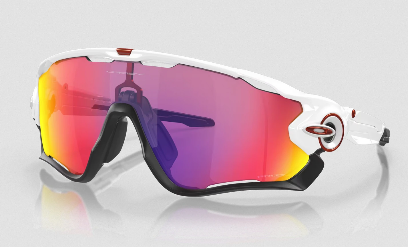 Oakley Jawbreaker / Polished White / Prizm Road Sunglasses Oakley Jawbreaker / Polished White / Prizm Road Sunglasses -DOLAN BIKES COMPONENTS Oakley Jawbreaker Pol white priz r 1