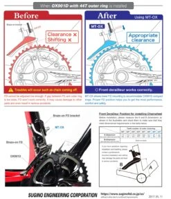 Sugino Adjustable FD Mount For OX (MT-OX) -DOLAN BIKES COMPONENTS Sugino Adjustable FD Mount For OX MT OX 3