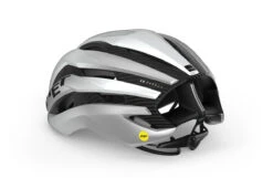 MET Trenta 3K Carbon (Mips) White/Silver/Metalic-Matt - Large 2 MET Trenta 3K Carbon (Mips) White/Silver/Metalic-Matt - Large -DOLAN BIKES COMPONENTS met trenta 3k carbon mips road cycling helmet BI2 back
