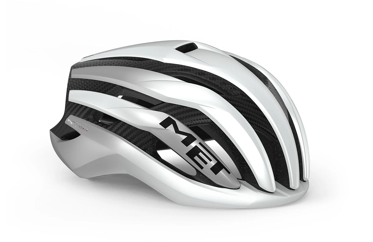 MET Trenta 3K Carbon (Mips) White/Silver/Metalic-Matt - Large MET Trenta 3K Carbon (Mips) White/Silver/Metalic-Matt - Large -DOLAN BIKES COMPONENTS met trenta 3k carbon mips road cycling helmet BI2